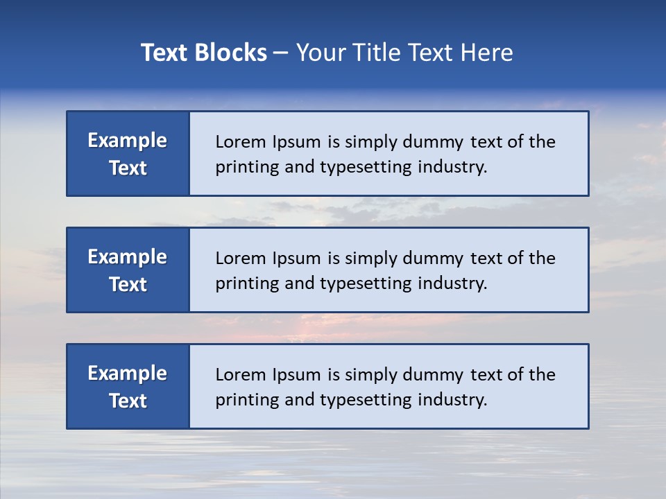 Landscape Reflection Water PowerPoint Template