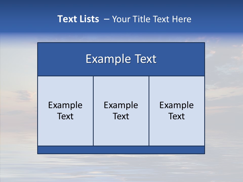 Landscape Reflection Water PowerPoint Template