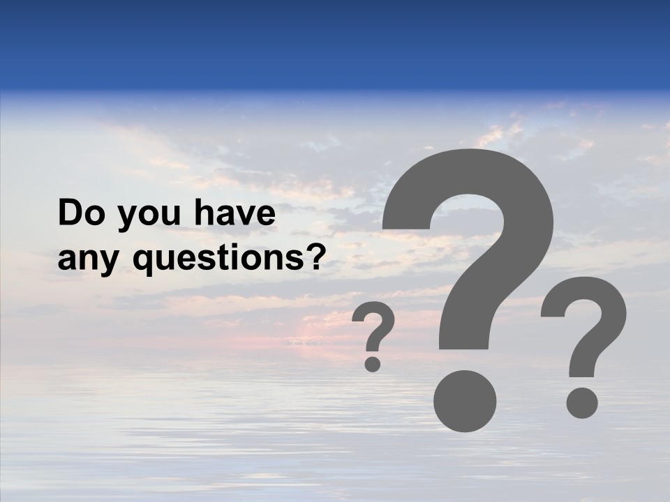 Landscape Reflection Water PowerPoint Template