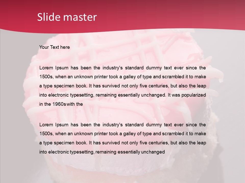 Pink Baked Gourmet PowerPoint Template