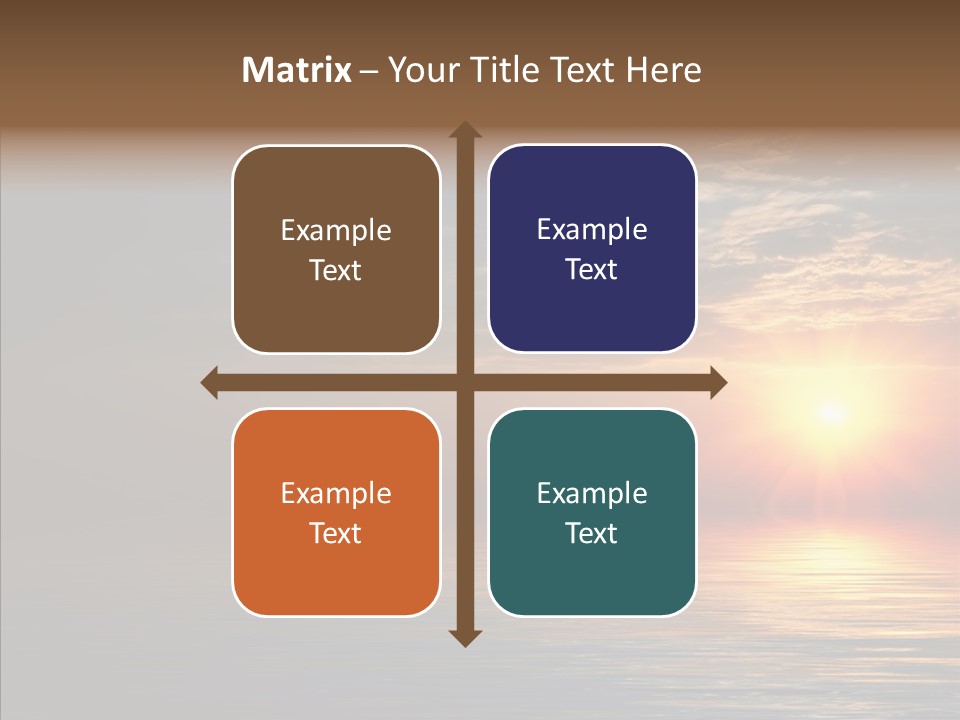 Morning Sunset Color PowerPoint Template