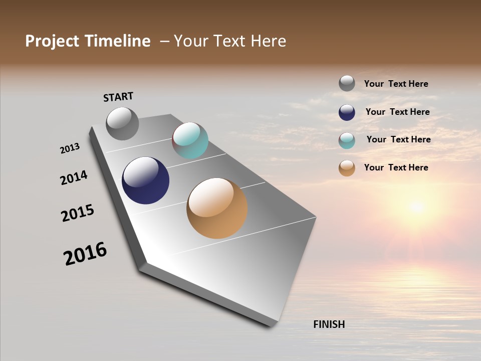 Morning Sunset Color PowerPoint Template