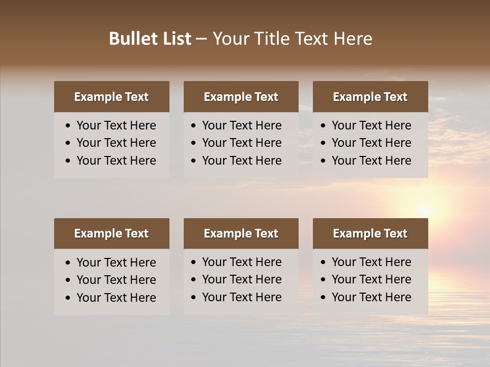 Morning Sunset Color PowerPoint Template