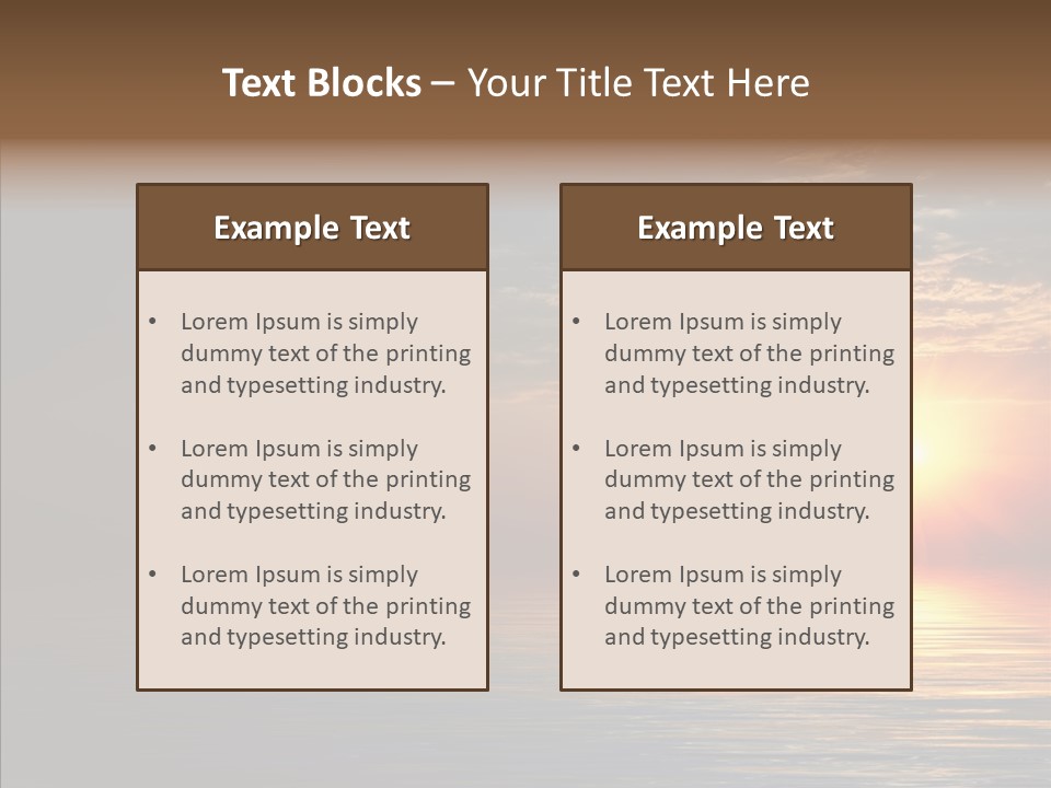 Morning Sunset Color PowerPoint Template