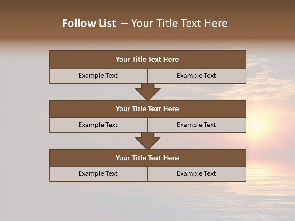 Morning Sunset Color PowerPoint Template