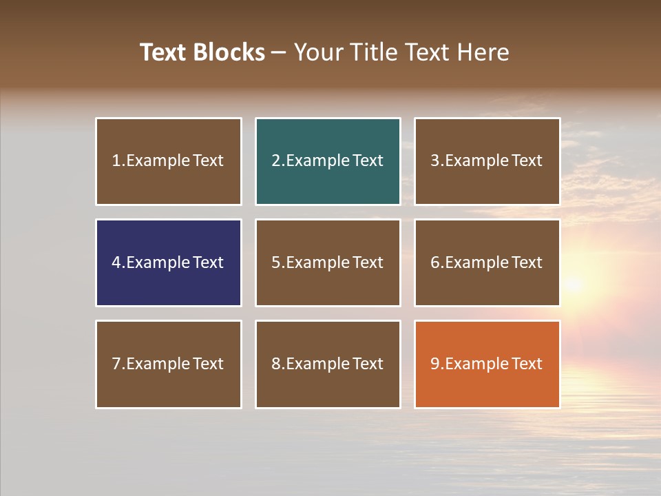Morning Sunset Color PowerPoint Template