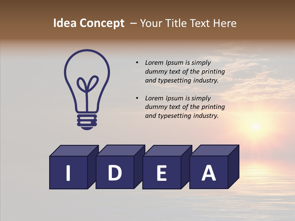 Morning Sunset Color PowerPoint Template