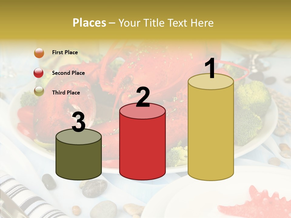 Expensive Lobster Delicatessen PowerPoint Template