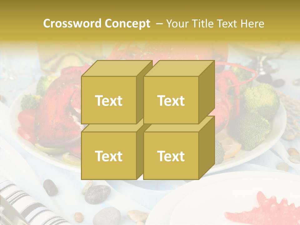 Expensive Lobster Delicatessen PowerPoint Template