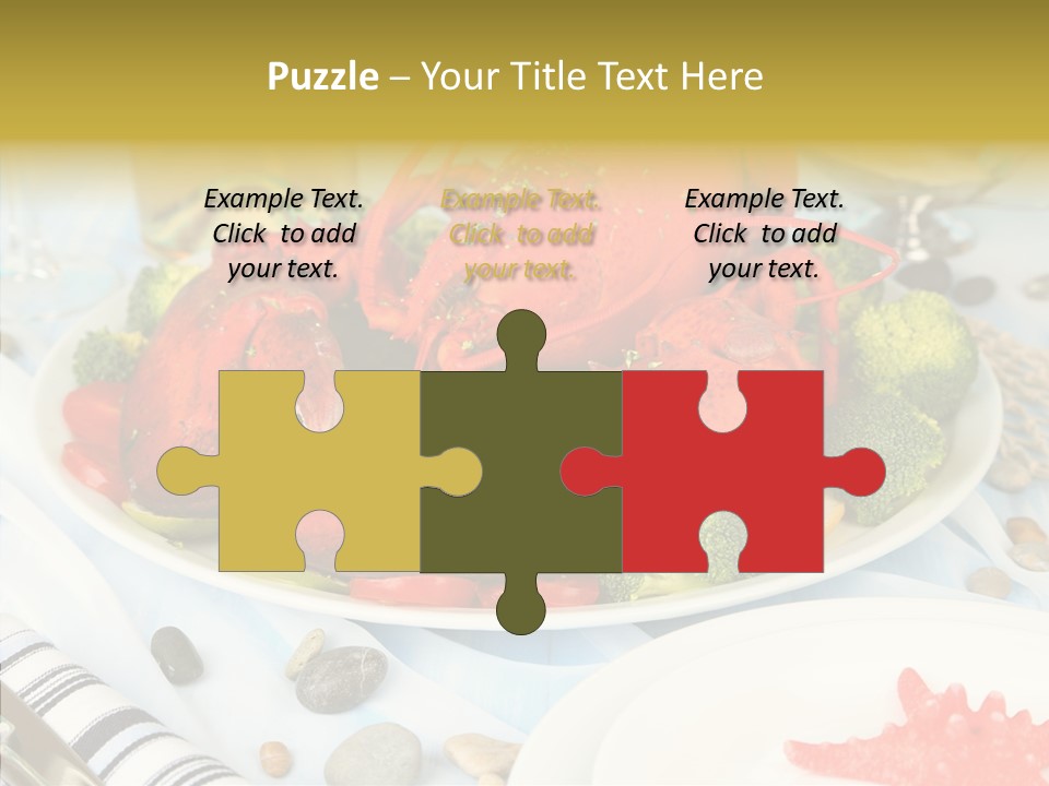 Expensive Lobster Delicatessen PowerPoint Template