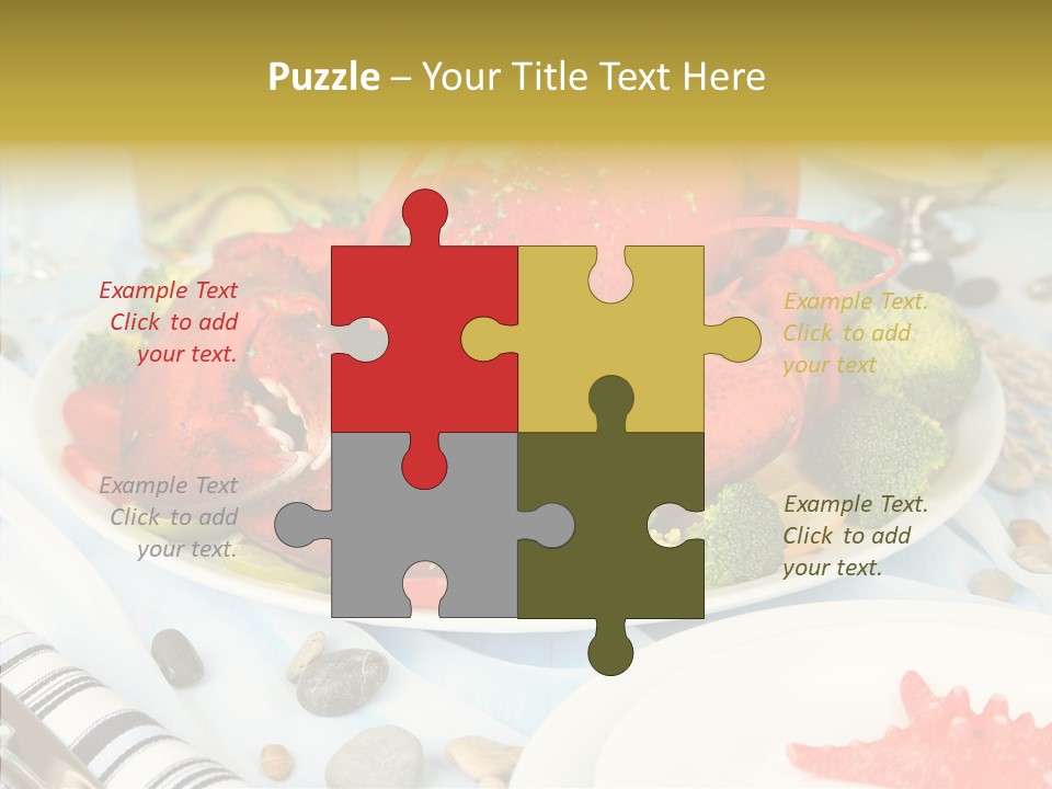 Expensive Lobster Delicatessen PowerPoint Template