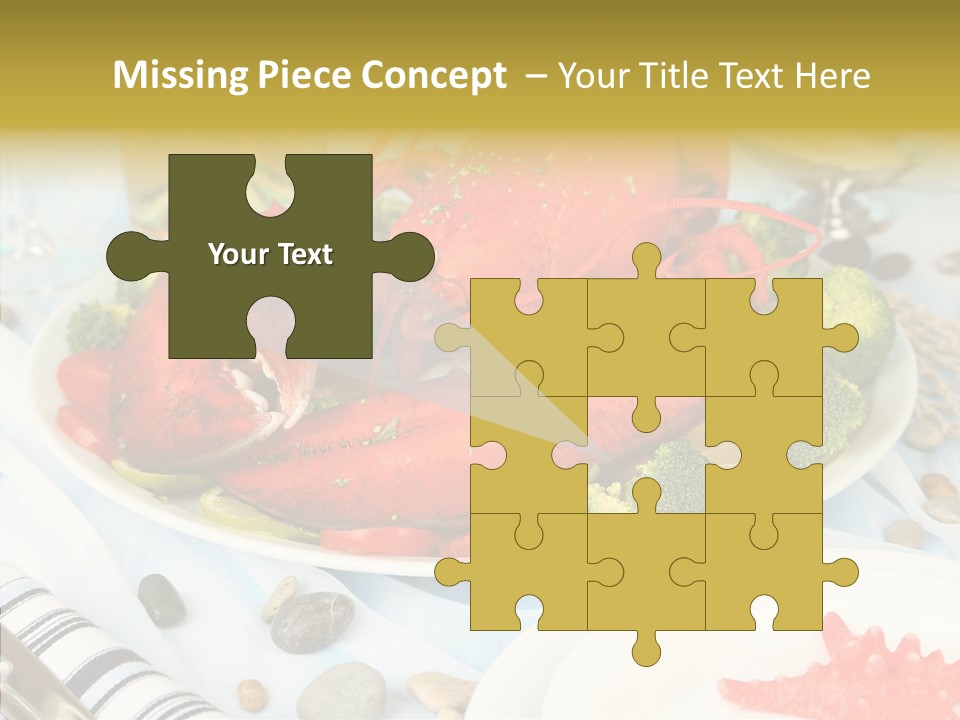 Expensive Lobster Delicatessen PowerPoint Template