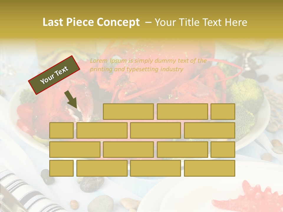 Expensive Lobster Delicatessen PowerPoint Template