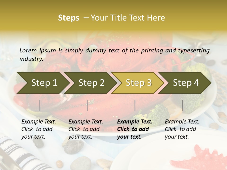 Expensive Lobster Delicatessen PowerPoint Template