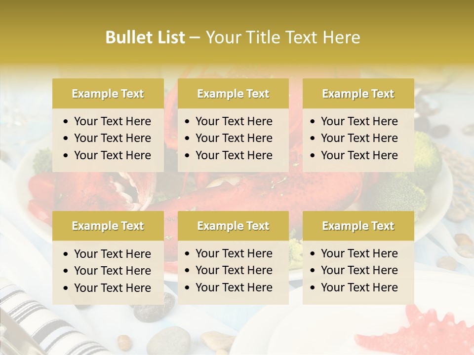 Expensive Lobster Delicatessen PowerPoint Template