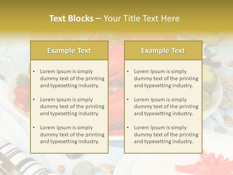 Expensive Lobster Delicatessen PowerPoint Template