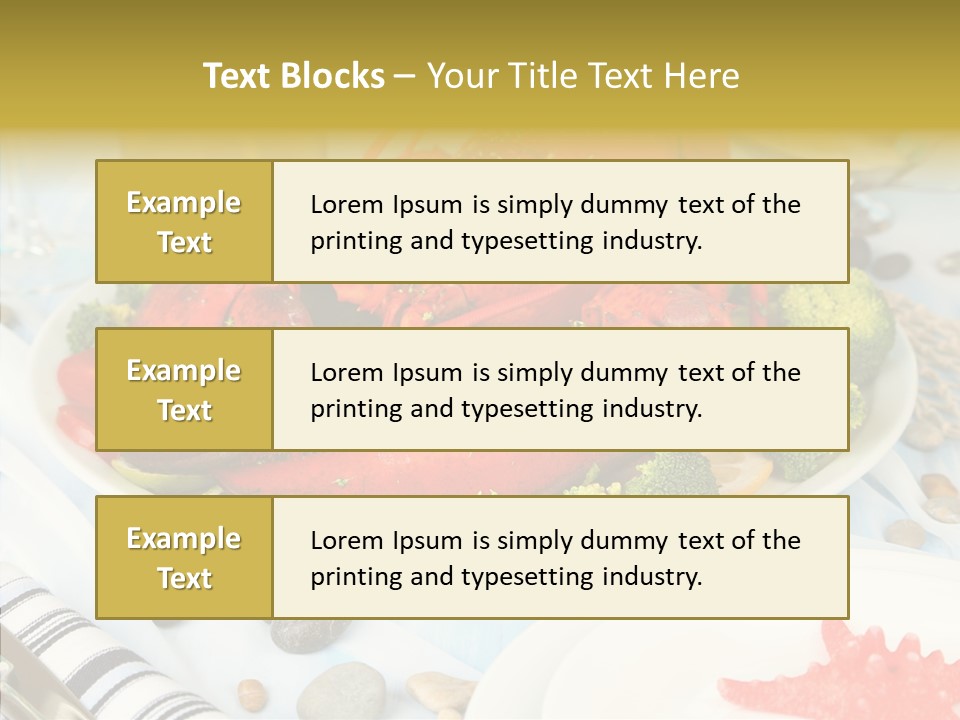 Expensive Lobster Delicatessen PowerPoint Template