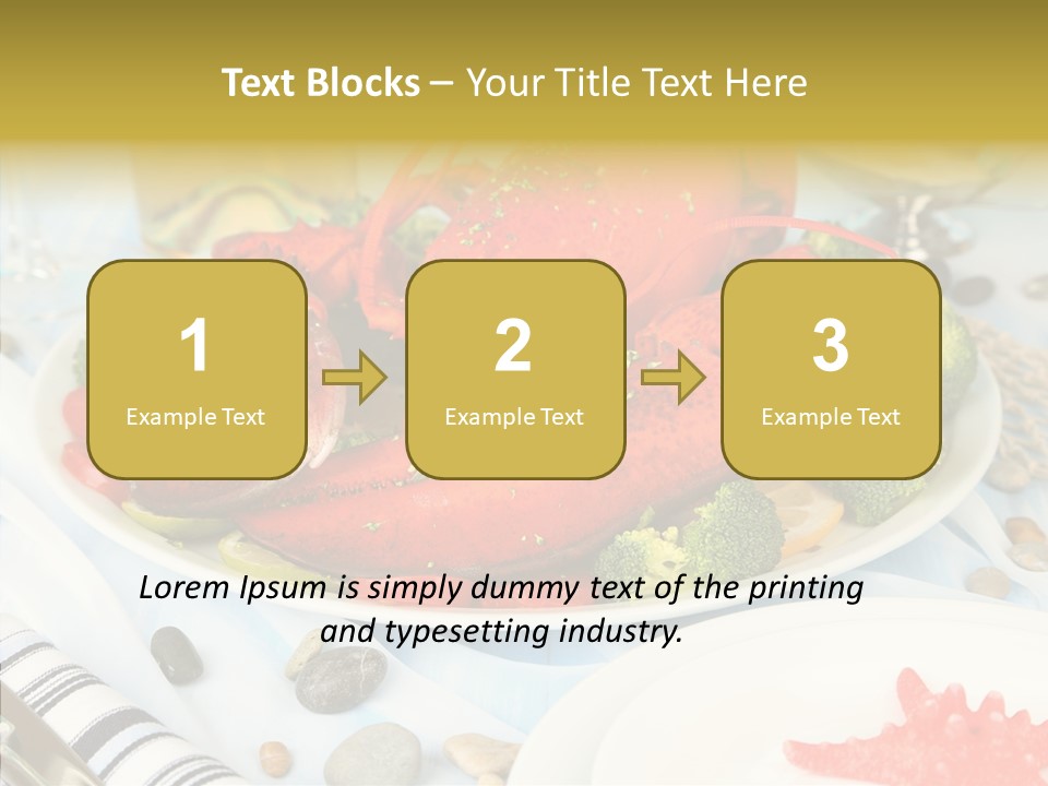 Expensive Lobster Delicatessen PowerPoint Template