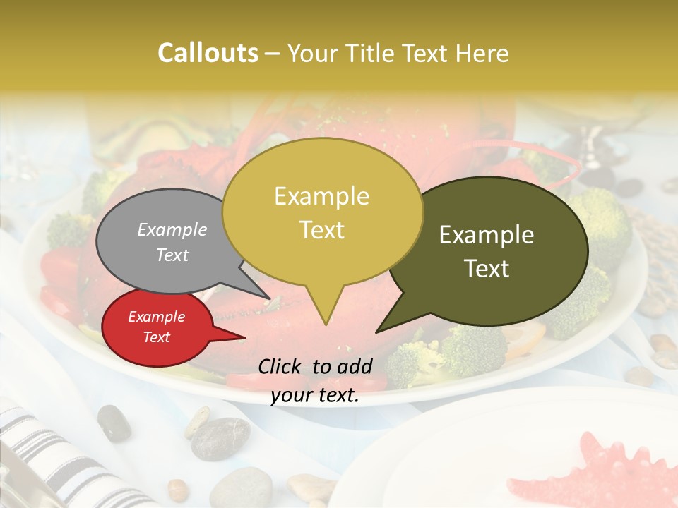 Expensive Lobster Delicatessen PowerPoint Template