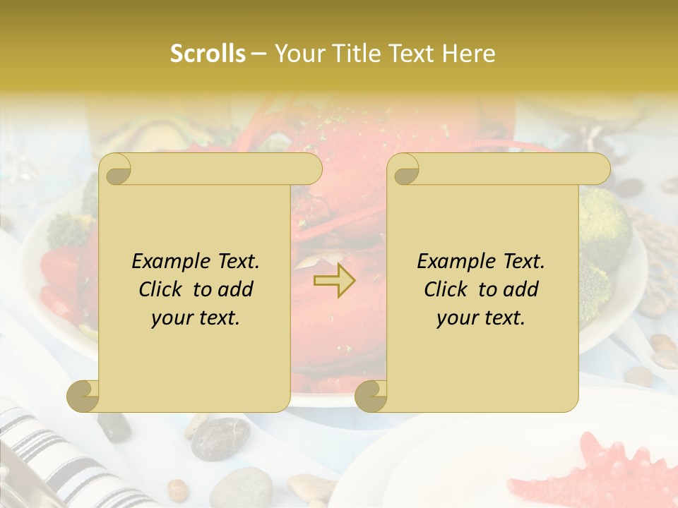 Expensive Lobster Delicatessen PowerPoint Template
