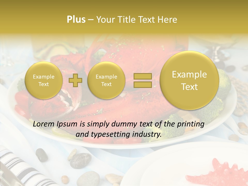 Expensive Lobster Delicatessen PowerPoint Template