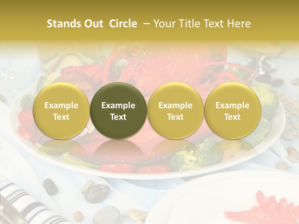 Expensive Lobster Delicatessen PowerPoint Template