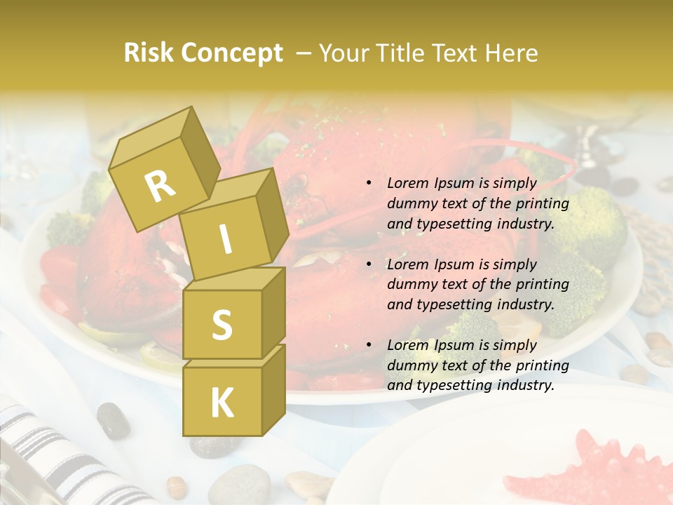 Expensive Lobster Delicatessen PowerPoint Template