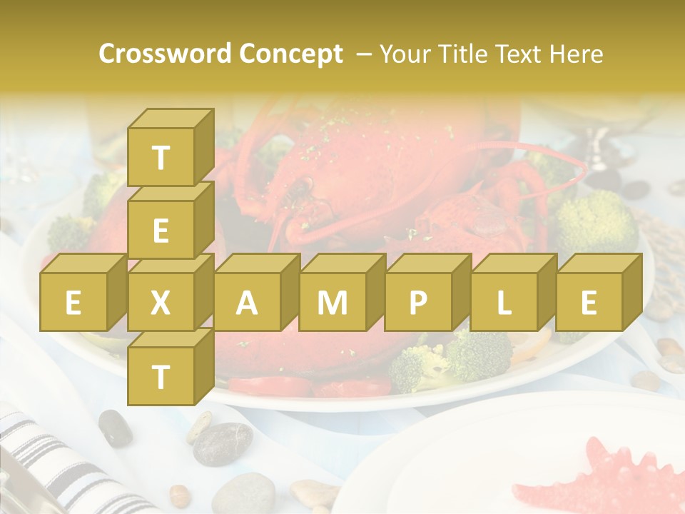 Expensive Lobster Delicatessen PowerPoint Template