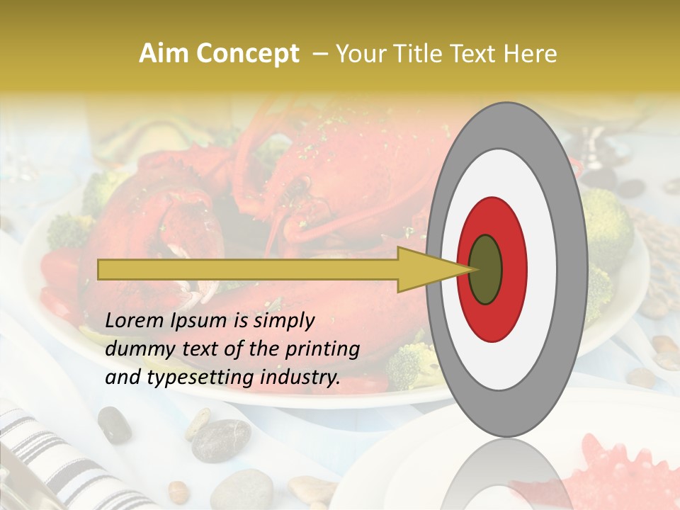 Expensive Lobster Delicatessen PowerPoint Template