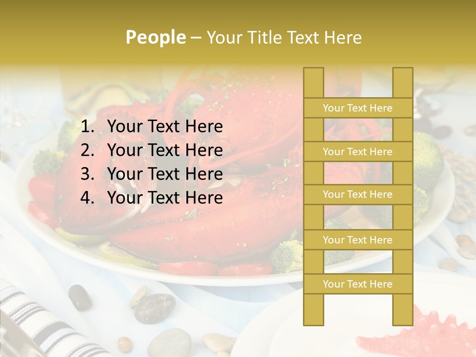 Expensive Lobster Delicatessen PowerPoint Template