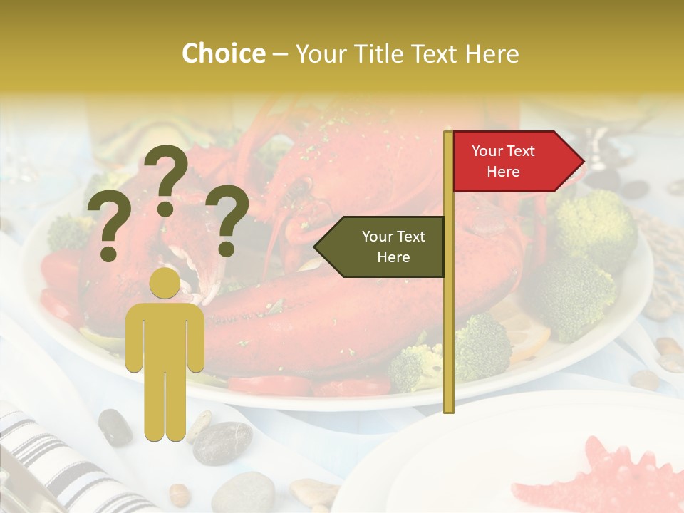 Expensive Lobster Delicatessen PowerPoint Template