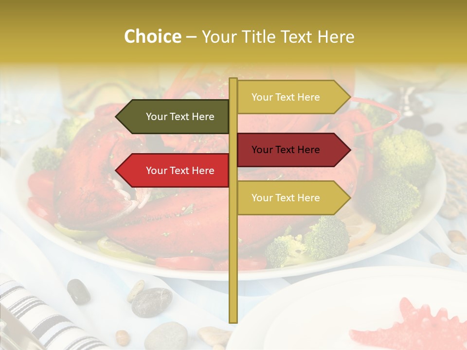 Expensive Lobster Delicatessen PowerPoint Template