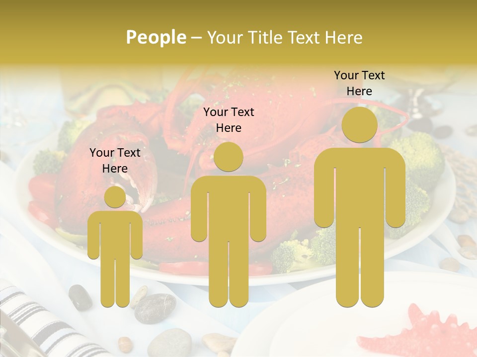 Expensive Lobster Delicatessen PowerPoint Template