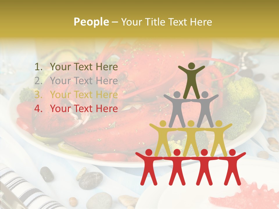 Expensive Lobster Delicatessen PowerPoint Template