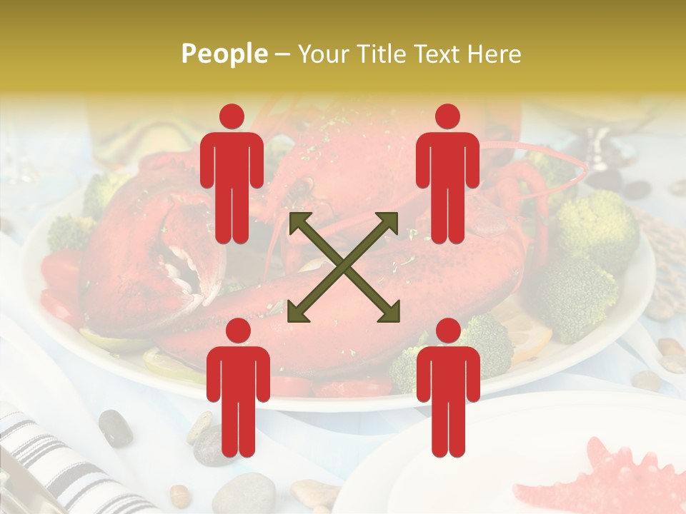 Expensive Lobster Delicatessen PowerPoint Template