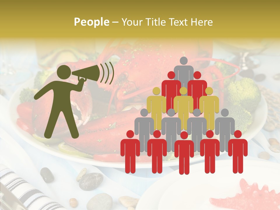 Expensive Lobster Delicatessen PowerPoint Template