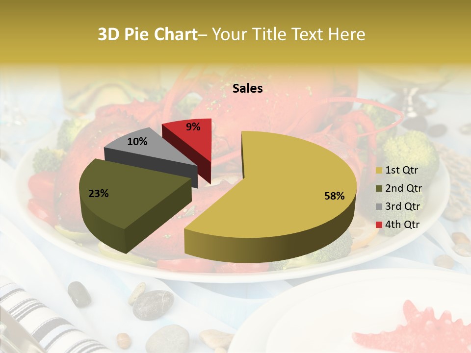 Expensive Lobster Delicatessen PowerPoint Template