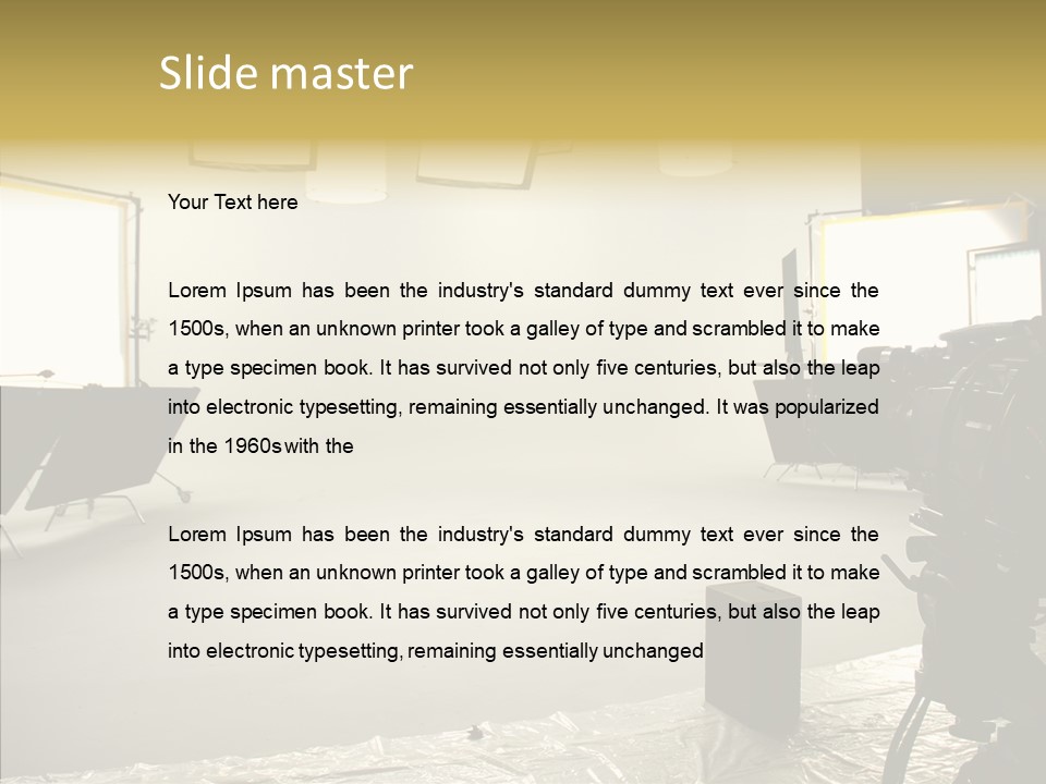 Studio Work Shooting PowerPoint Template