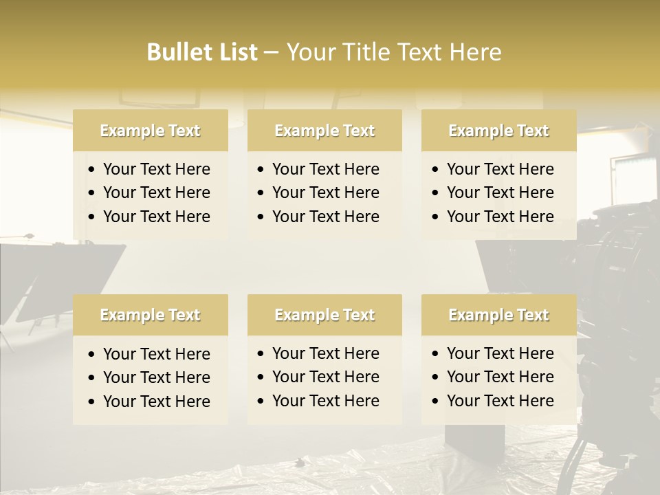 Studio Work Shooting PowerPoint Template