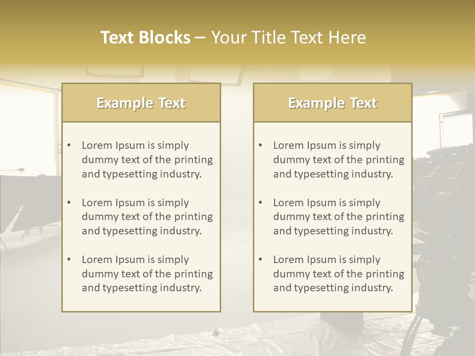 Studio Work Shooting PowerPoint Template