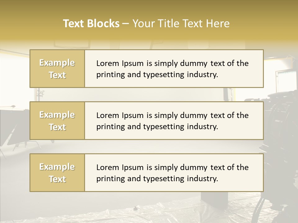 Studio Work Shooting PowerPoint Template