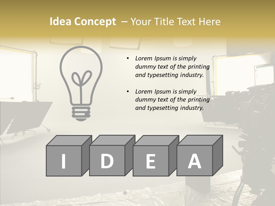 Studio Work Shooting PowerPoint Template