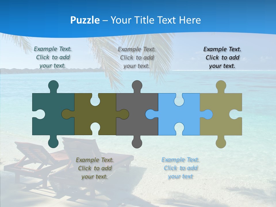 Landscape Water Wave PowerPoint Template