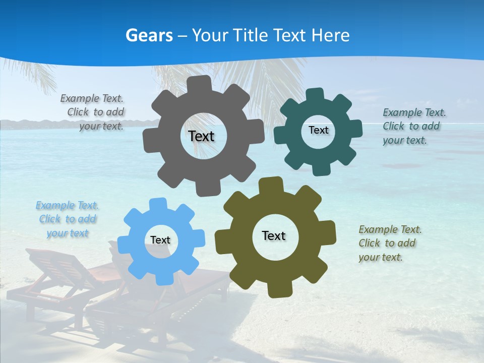 Landscape Water Wave PowerPoint Template