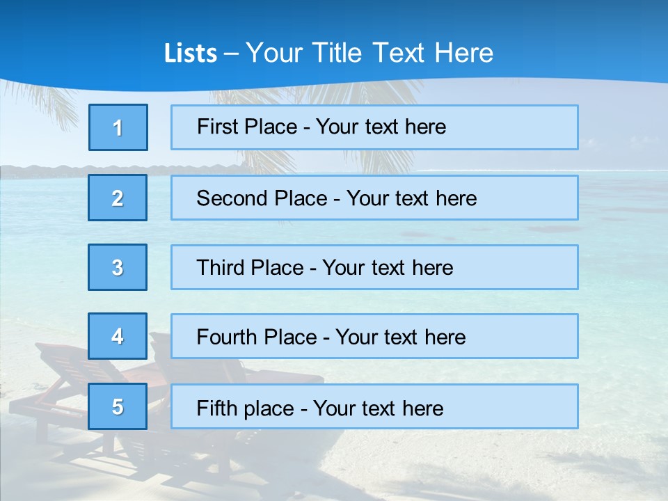 Landscape Water Wave PowerPoint Template
