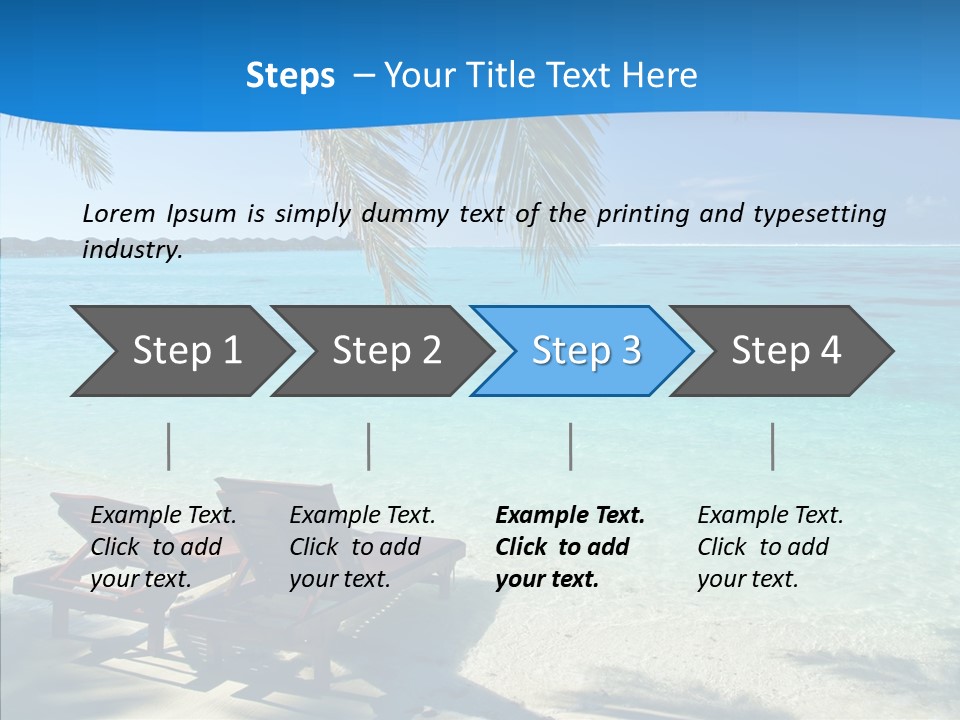 Landscape Water Wave PowerPoint Template