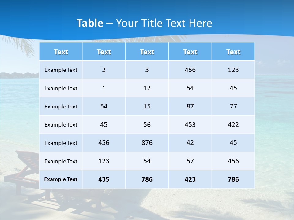 Landscape Water Wave PowerPoint Template