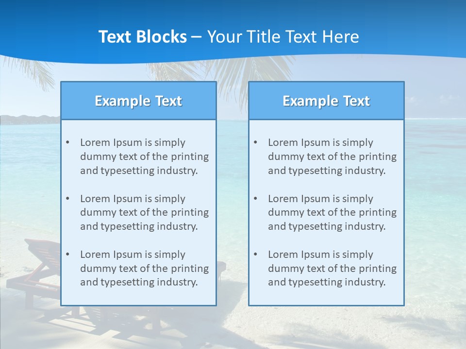 Landscape Water Wave PowerPoint Template