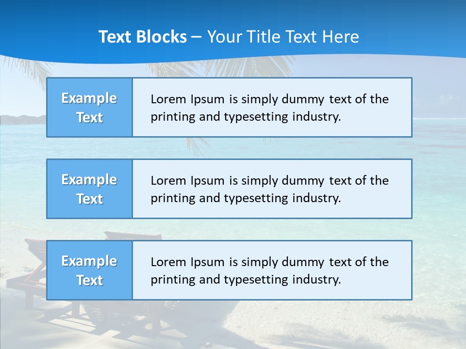 Landscape Water Wave PowerPoint Template