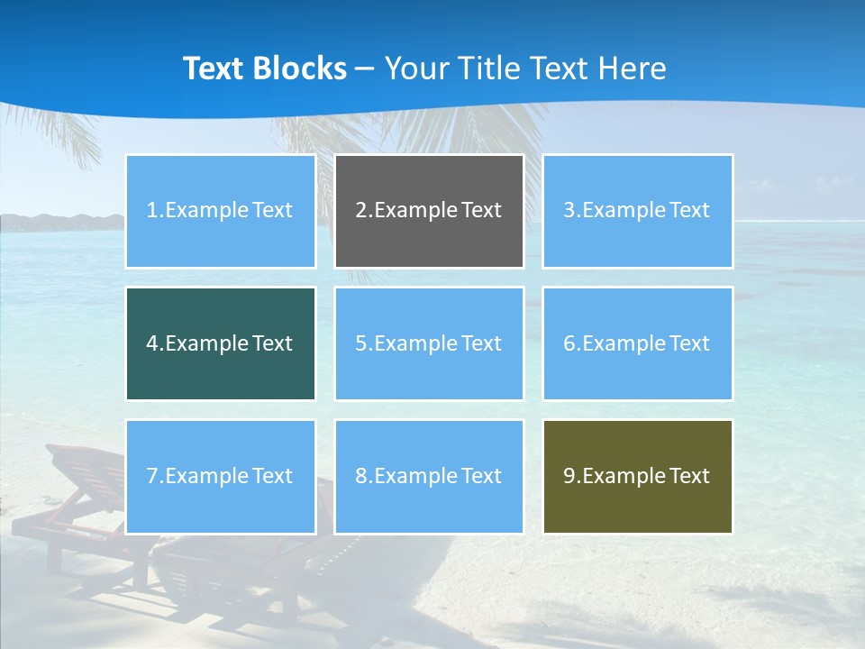 Landscape Water Wave PowerPoint Template